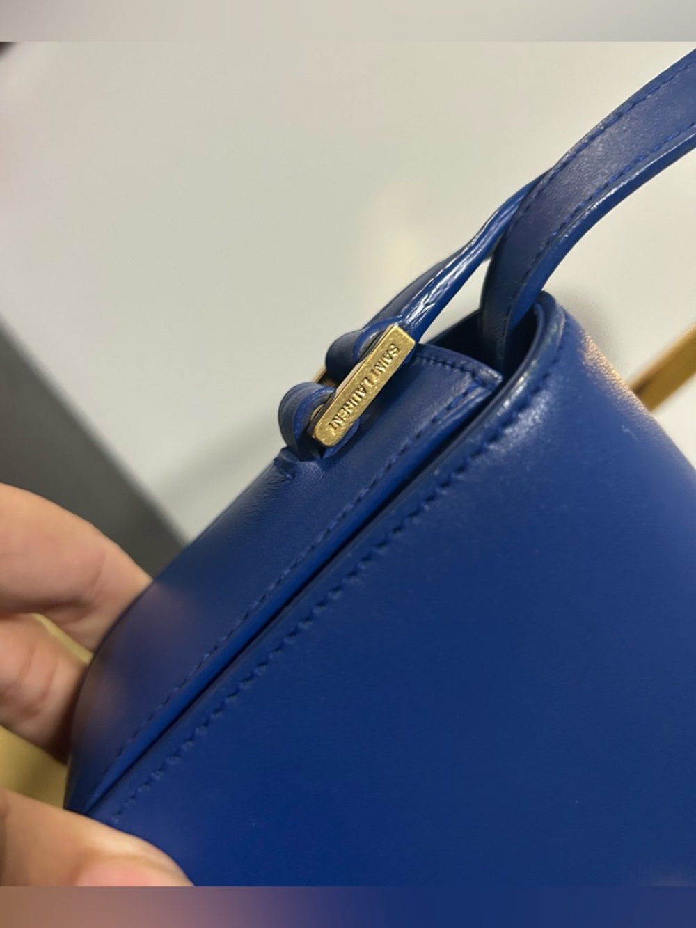Saint Laurent Université Blue Small Shoulder Bag - Picture 4 of 11
